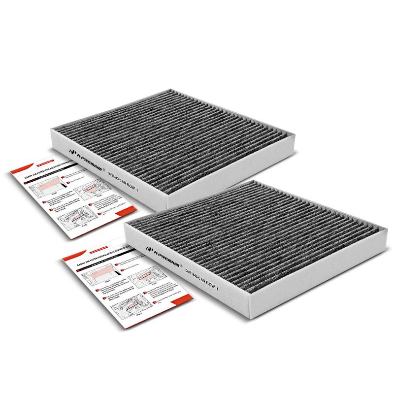 2x Activated Carbon Cabin Air Filters for Audi A3 Q3 S3 TT Quattro VW Golf Jetta