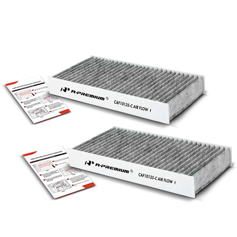 2x Activated Carbon Cabin Air Filter for Honda Element 03-11 Civic 01-05 CR-V