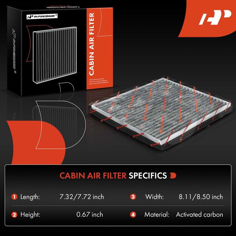 2x Activated Carbon Cabin Air Filter for Scion tC Toyota Echo RAV4