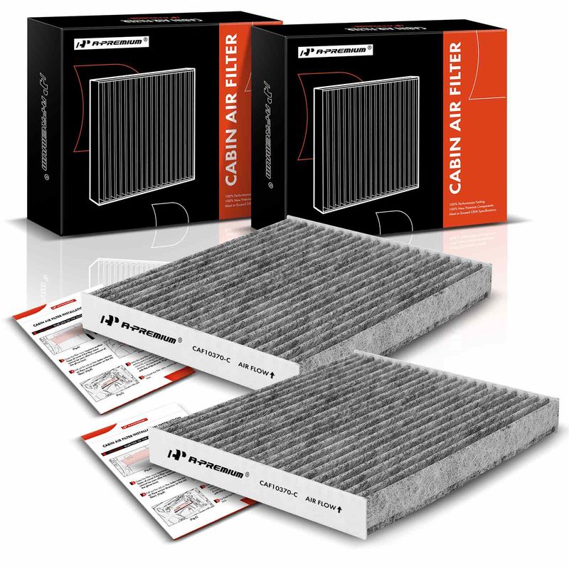 2x Activated Carbon Cabin Air Filter for Ford Mustang 2005-2014