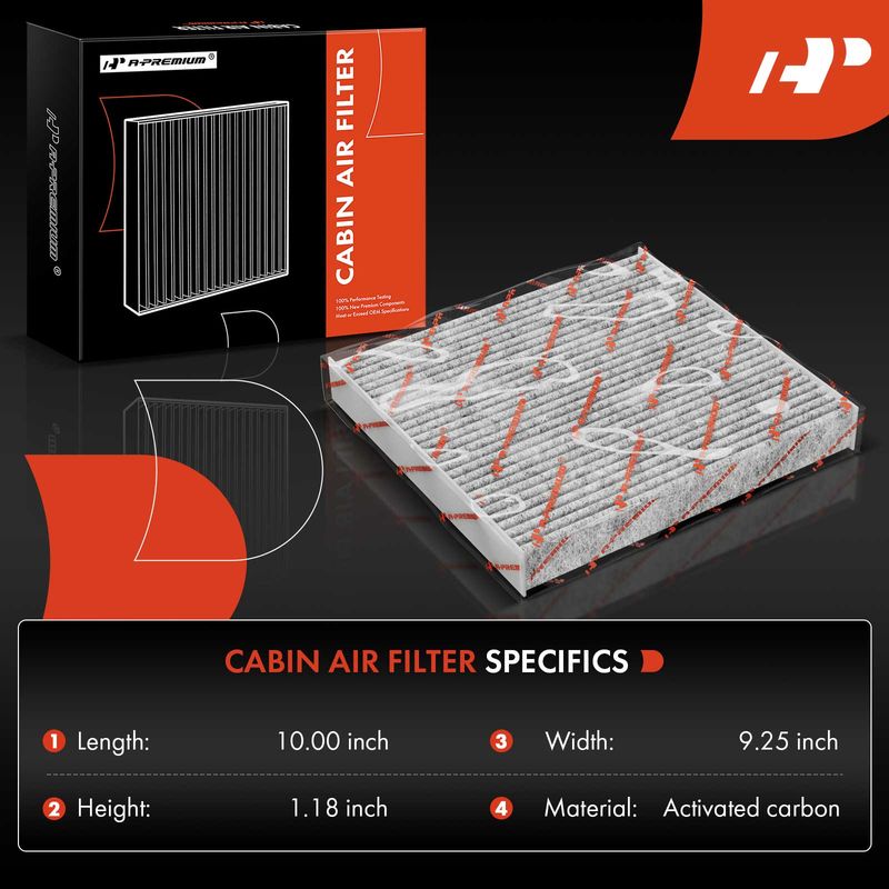 Activated Carbon Cabin Air Filter for Audi A3 Q3 S3 TT Quattro VW Golf Jetta