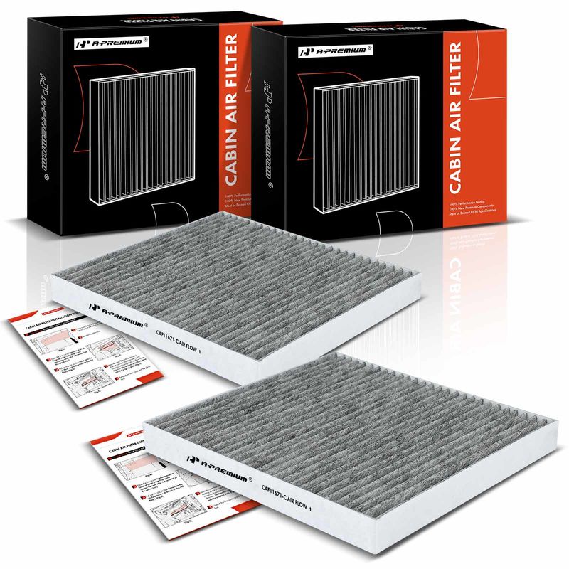 2x Activated Carbon Cabin Air Filter for Ram 1500 2500 3500 2016-2023 Mazda CX-7