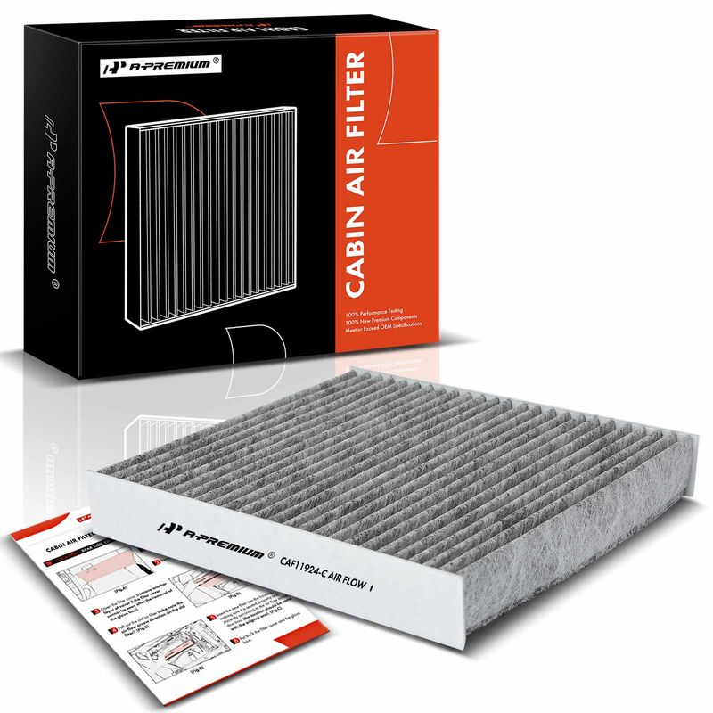 Activated Carbon Cabin Air Filter for Fiat 500 2012-2019 Center Console