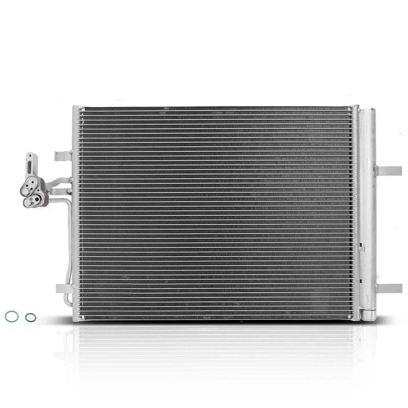 A/C Condenser with Receiver Drier for Land Rover LR2 Volvo S80 V70 XC70