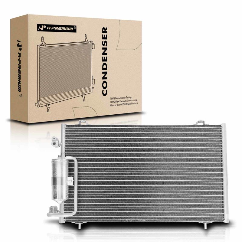 A/C Condenser with Receiver Drier for Pontiac Vibe 2003-2008 L4 1.8L