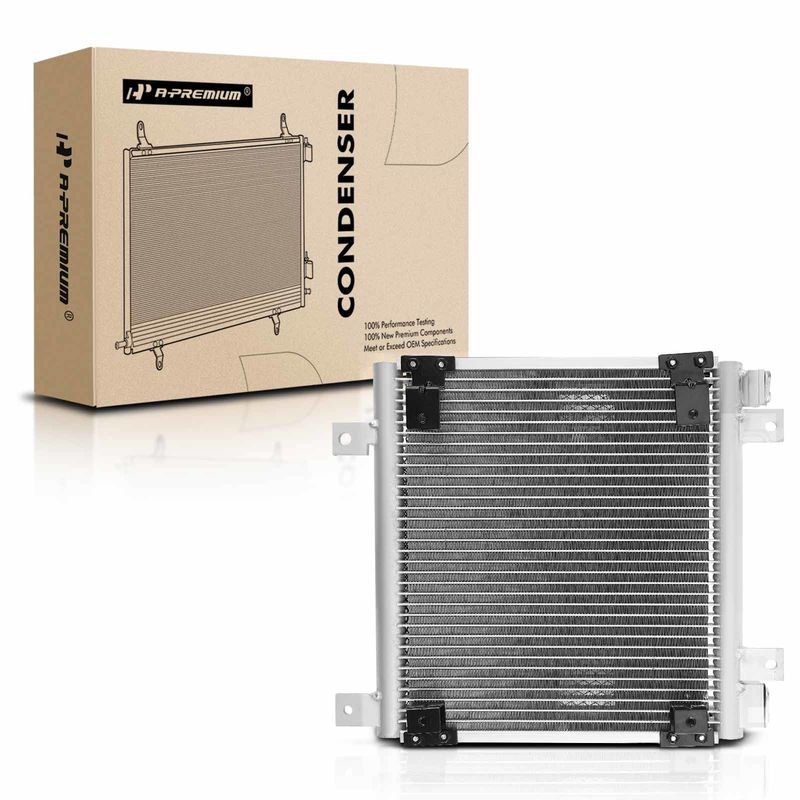 A/C Condenser without Receiver Drier for Isuzu NPR 1999-2004 NQR 4.8L 5.7L 6.0L