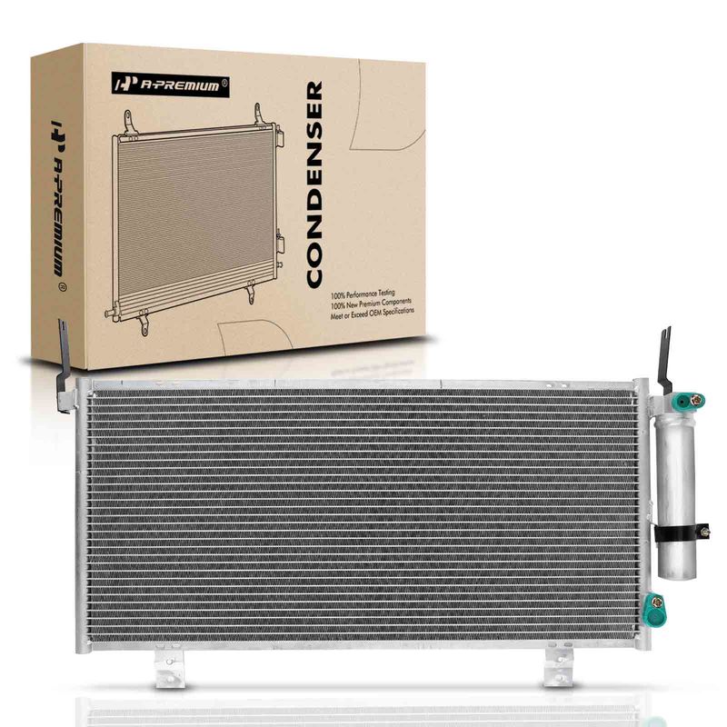 A/C Condenser with Receiver Drier for Mitsubishi Galant 2004-2012 L4 2.4L V6 3.8L