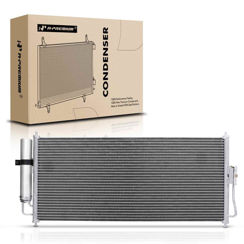 A/C Condenser with Receiver Drier for Nissan Sentra 2002-2006 L4 1.8L 2.5L