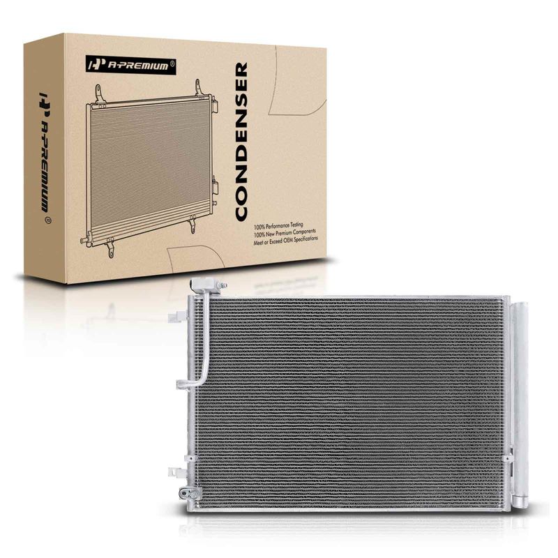 A/C Condenser with Receiver Drier for Audi A8 Quattro 2013-2014 S8