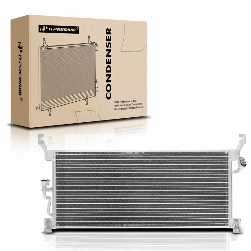 A/C Condenser without Receiver Drier for Toyota RAV4 1996-2000 Base L4 2.0L