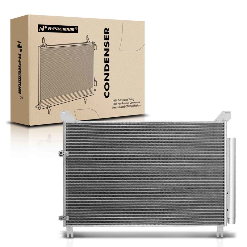 A/C Condenser with Receiver Drier for Lexus RX350 RX350L RX450hL V6 3.5L