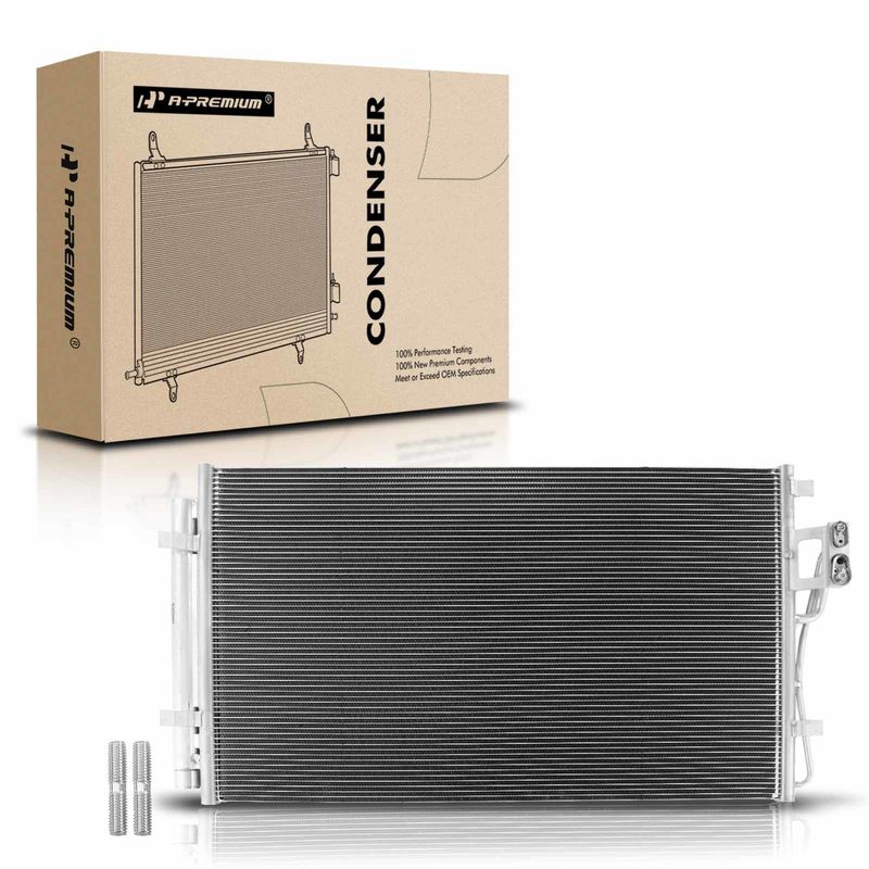 A/C Condenser with Receiver Drier for Hyundai Santa Fe 2010-2012 Kia Sorento