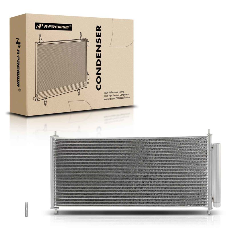 A/C Condenser with Receiver Drier for Honda Insight 2010-2014 L4 1.3L