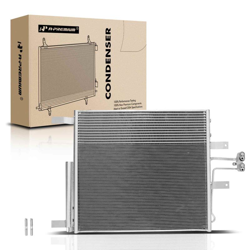 A/C Condenser with Receiver Drier for Ram 1500 2012-2017 2500 3500