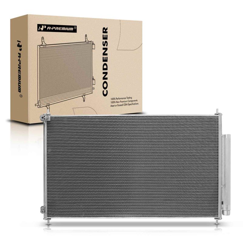 A/C Condenser with Receiver Drier for Honda Pilot 2009-2015 V6 3.5L