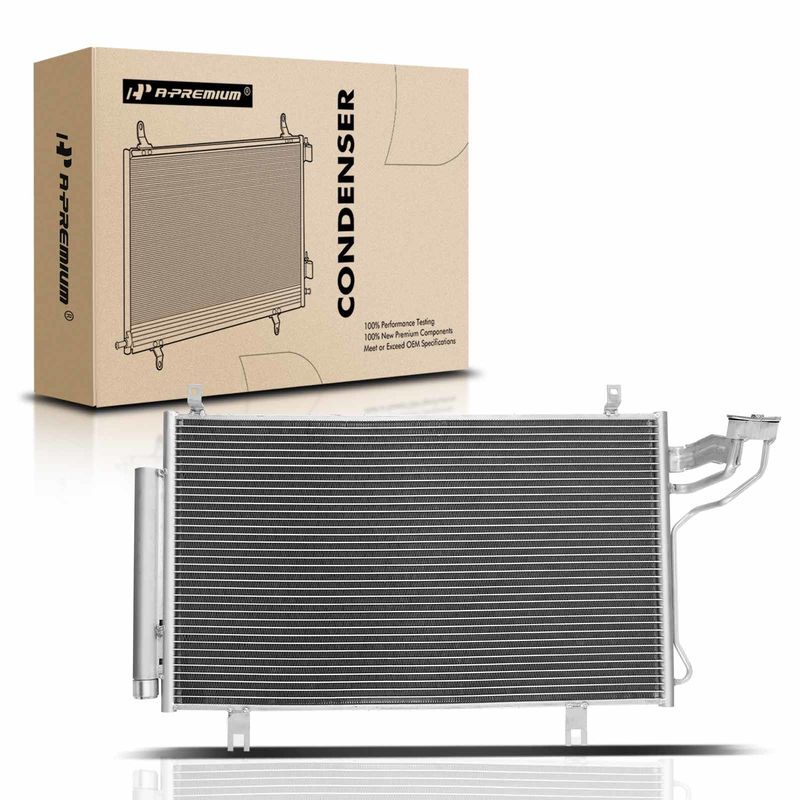 A/C Condenser with Receiver Drier for Mazda 3 2014-2018 6 2014-2021 2.0L 2.5L