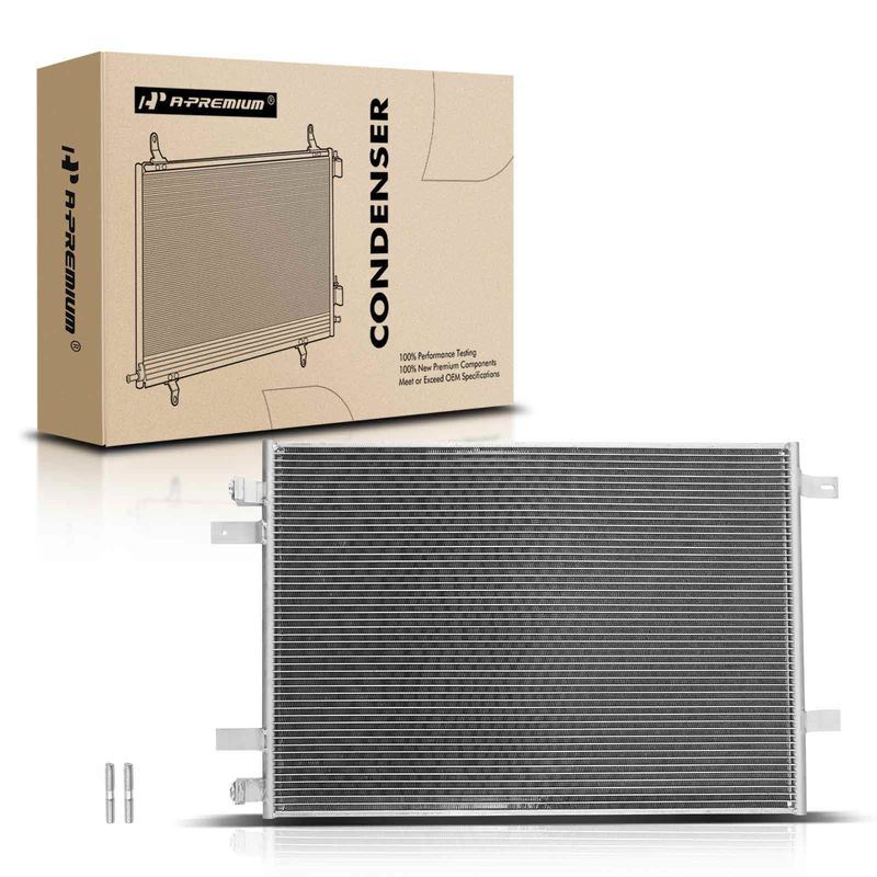 A/C Condenser without Receiver Drier for Ford F-250 Super Duty F-350 Super Duty