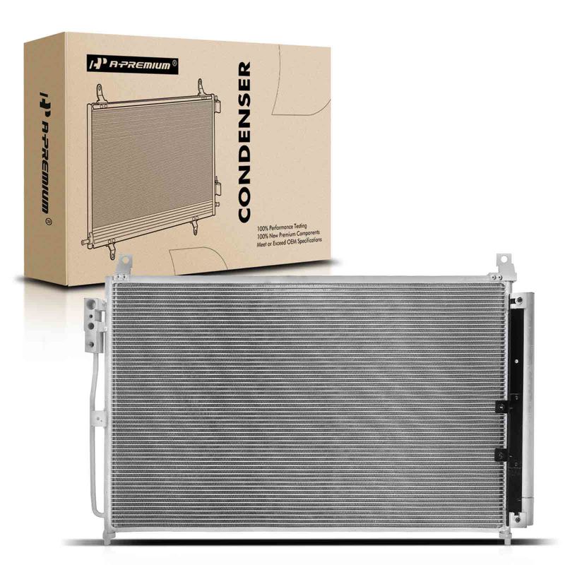 A/C Condenser with Receiver Drier for INFINITI Q50 2014-2018 V6 3.5L