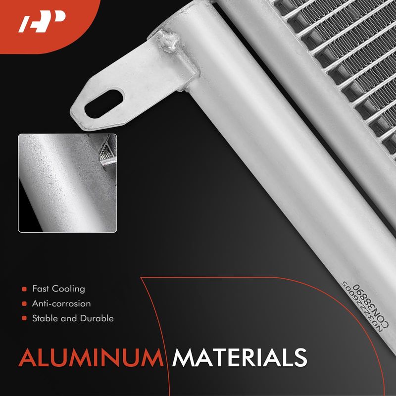 A/C Condenser with Receiver Drier for Volkswagen Jetta 2011-2015 Beetle 2012-2015
