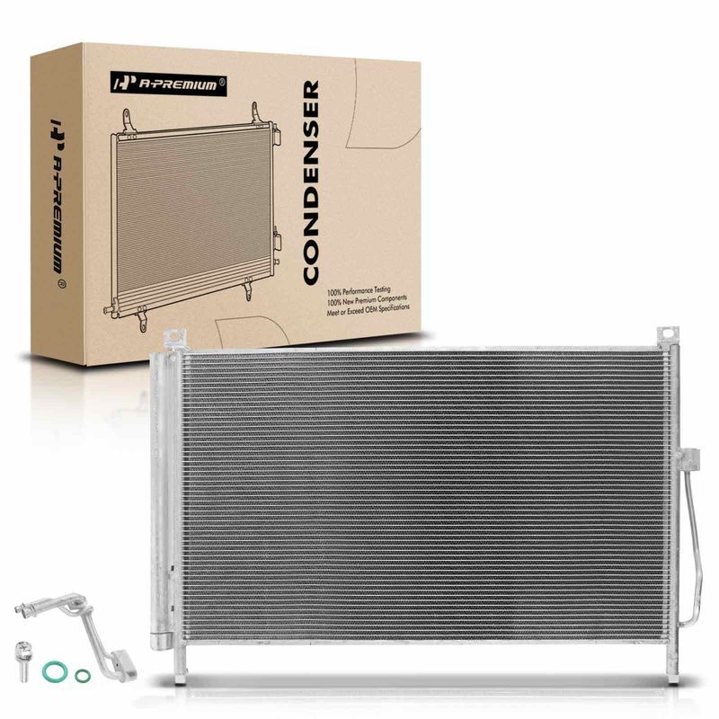 A/C Condenser with Receiver Drier for Nissan Murano 2015-2019 2.5L 3.5L