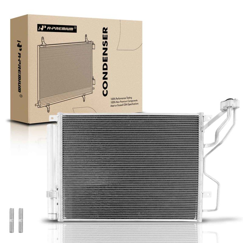 A/C Condenser with Receiver Drier for Hyundai Sonata 2015-2019 GAS 1.6L 2.0L