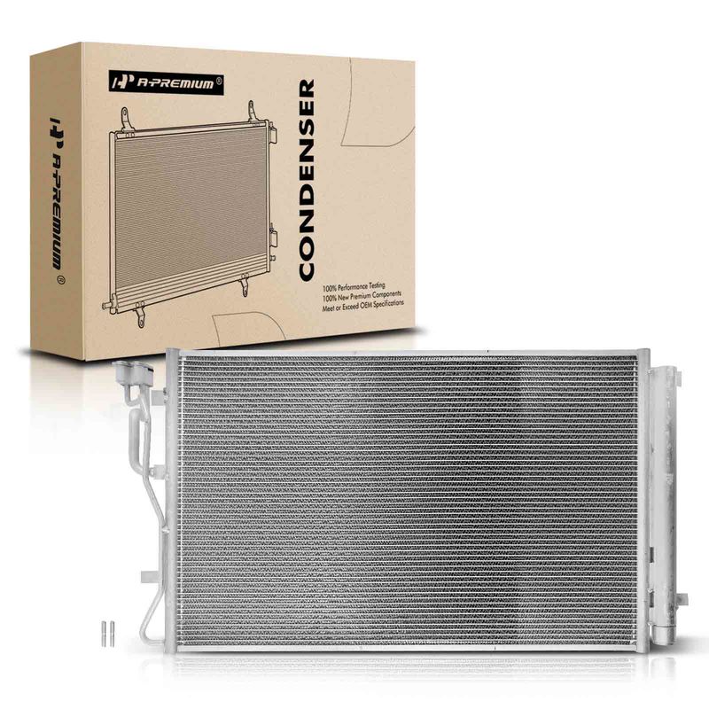A/C Condenser with Receiver Drier for Hyundai Veloster 2019-2020 Kia Soul