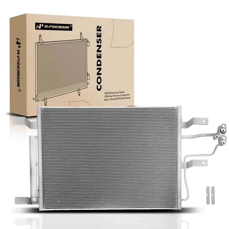 A/C Condenser with Receiver Drier for Ram 2500 2014-2018 3500 5.7L 6.4L