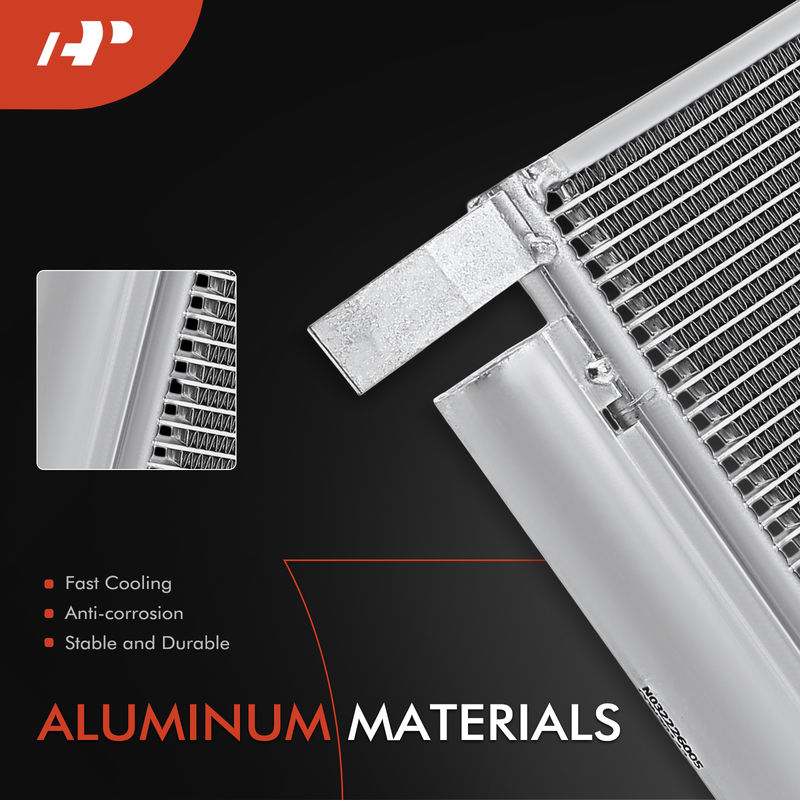 A/C Condenser with Receiver Drier for Hyundai Santa Fe 2019-2020 L4 2.4L