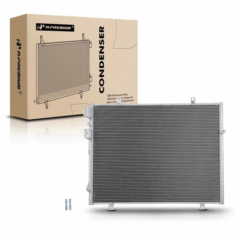 A/C Condenser without Receiver Drier for Dodge Dakota 2005-2010 Mitsubishi Ram