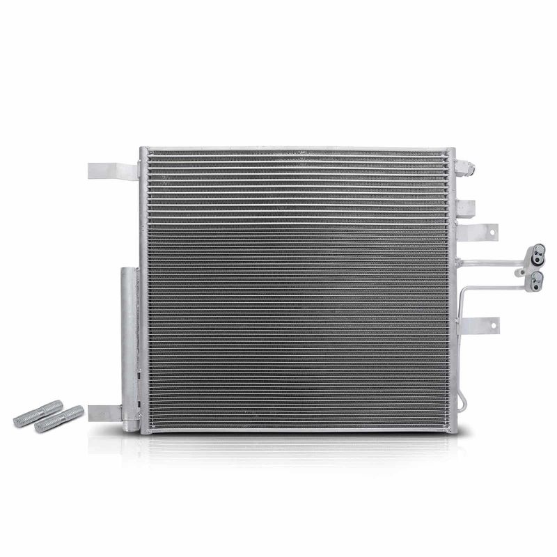 A/C Condenser with Receiver Drier for Ram 1500 2013-2018 3.0L 3.6L 5.7L