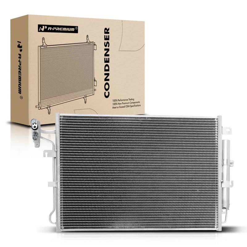 A/C Condenser with Receiver Drier for Land Rover LR3 2005-2009 LR4 2010-2013