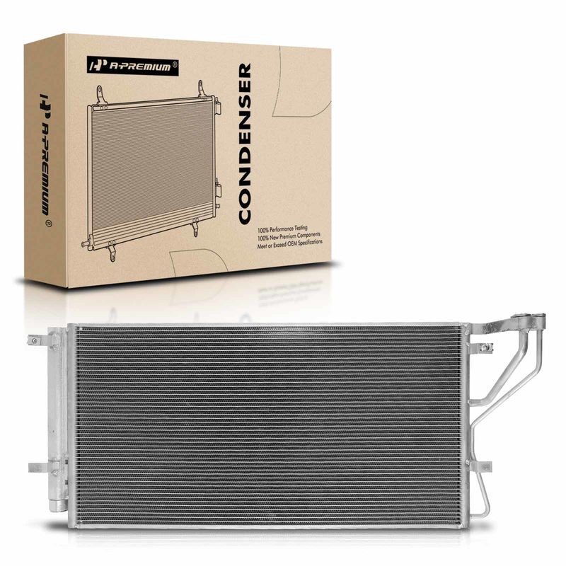 A/C Condenser with Receiver Drier for Kia Rondo 2007-2010 2.4L 2.7L