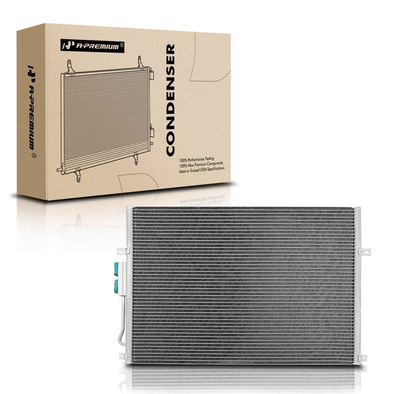 A/C Condenser without Receiver Drier for Jeep Grand Cherokee 1999-2003 4.0L 4.7L