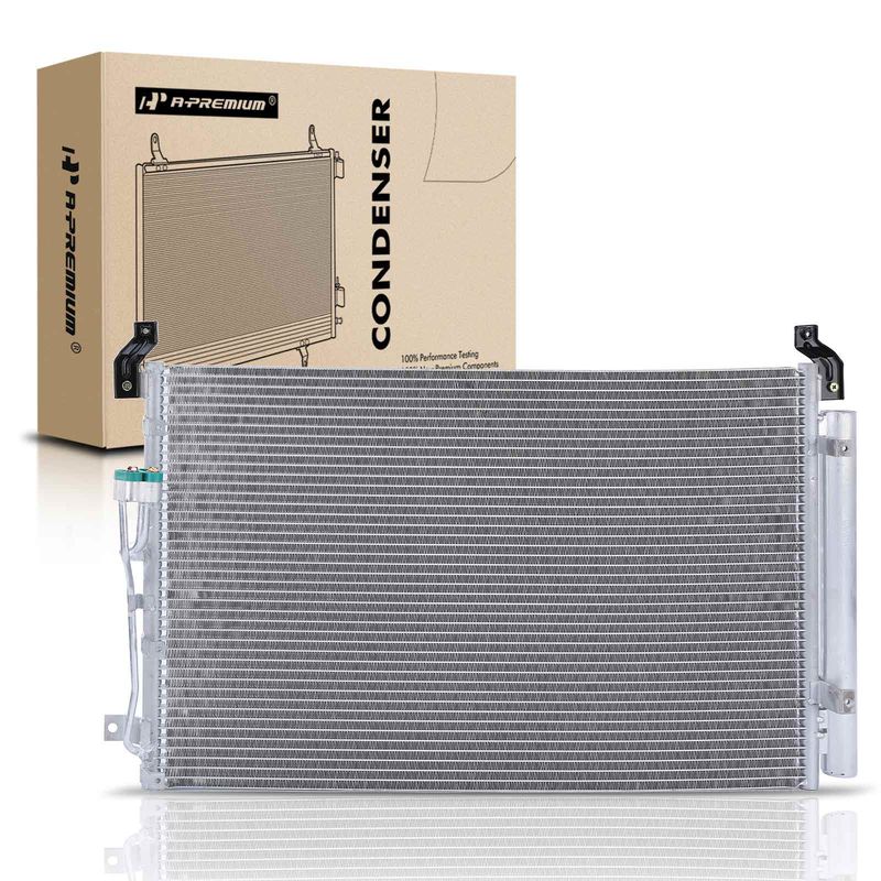 A/C Condenser with Receiver Drier for Hyundai Veracruz 2007-2012 V6 3.8L