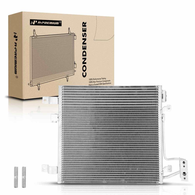 A/C Condenser without Receiver Drier for Jeep Wrangler 2007-2011 3.8L Auto Trans