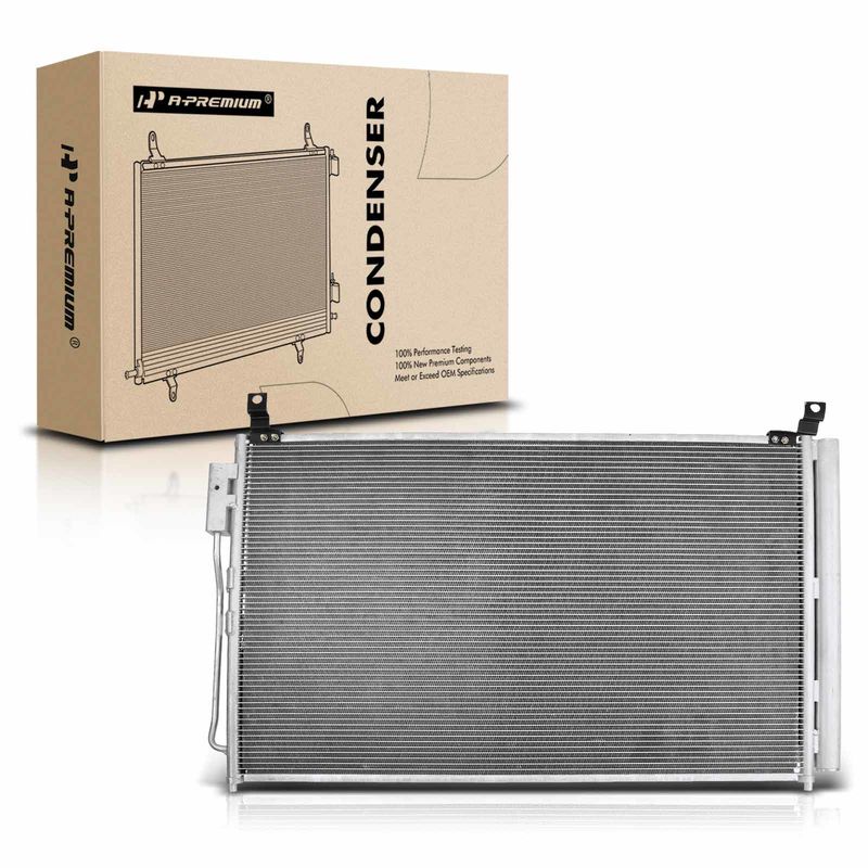 AC Condenser with Receiver Drier for Infiniti Q50 2016-2019 Q60 2017-2020 3.0L