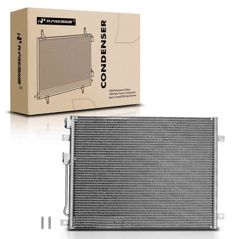 AC Condenser without Receiver Drier for Dodge Durango 2000-2003 4.7L 5.2L 5.9L