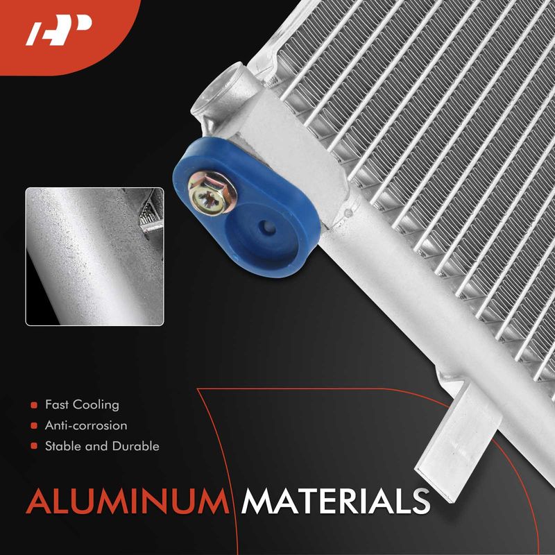 AC Condenser with Receiver Drier for Audi A4 2009-2016 A5 2010-2011 Q5