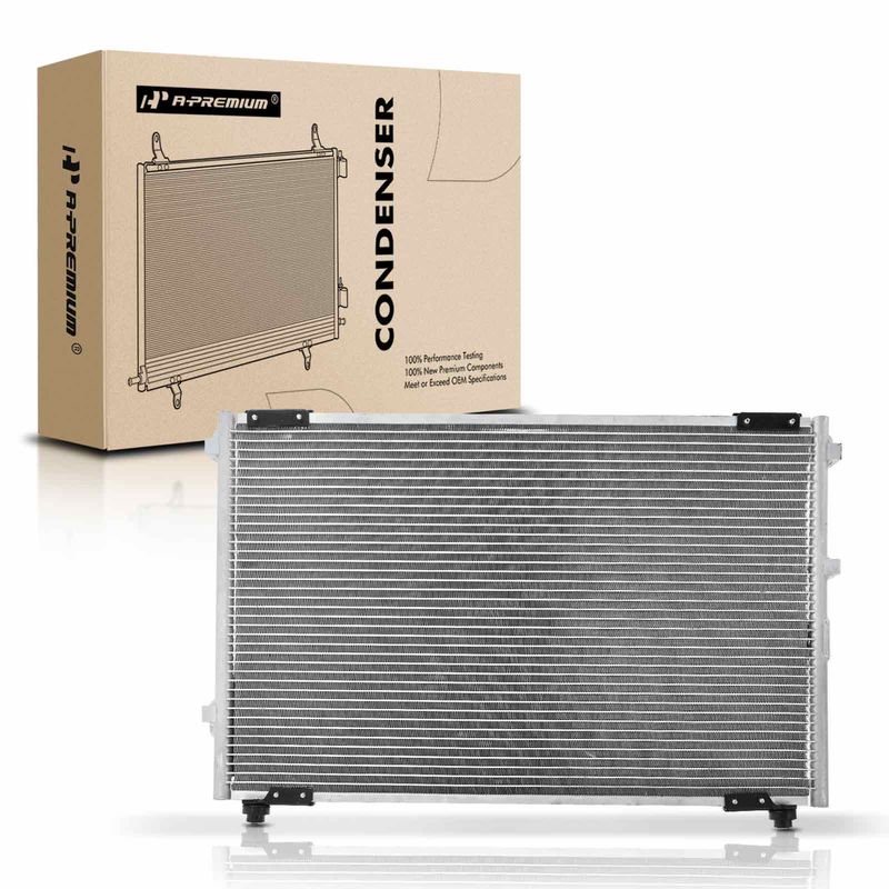 AC Condenser without Receiver Drier for Acura RL 1996-2004 3.5L Parallel Flow