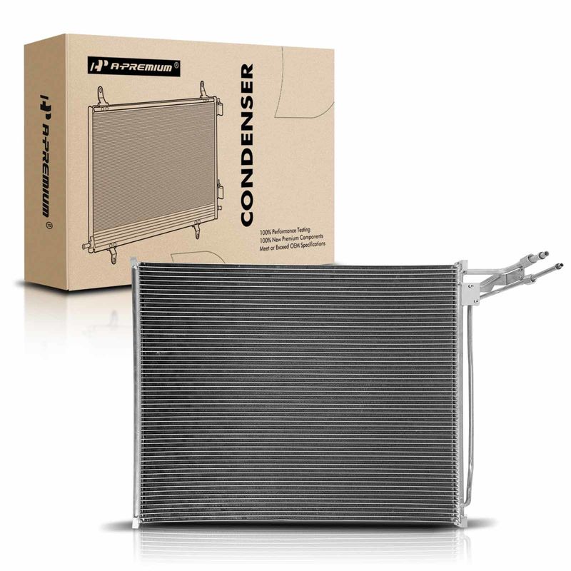 AC Condenser without Receiver Drier for Ford E-150 E-250 Super Duty Econoline