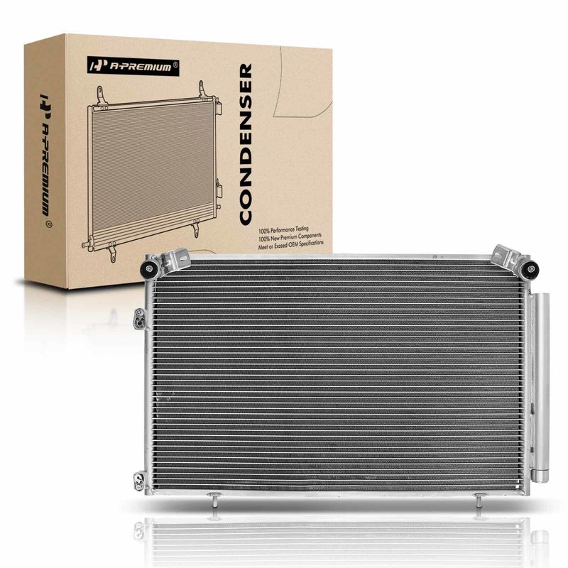 AC Condenser with Receiver Drier for Toyota Highlander 2001-2007 2.4L 3.0L 3.3L