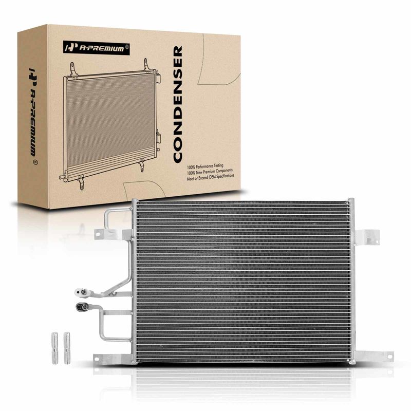 AC Condenser without Receiver Drier for Lincoln Ford Mercury 1998-2002 4.6L