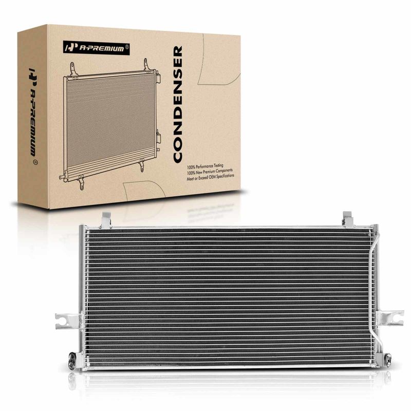 AC Condenser without Receiver Drier for Nissan Altima 1998-2001 L4 2.4L