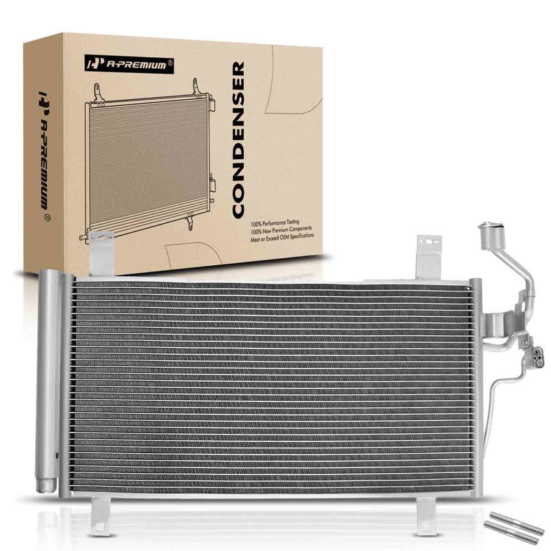 AC Condenser with Receiver Drier for Mazda 6 2003-2008 L4 2.3L V6 3.0L
