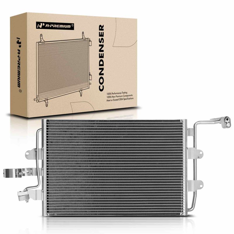 AC Condenser without Receiver Drier for VW Beetle 1998-2006 L4 1.8L 1.9L 2.0L
