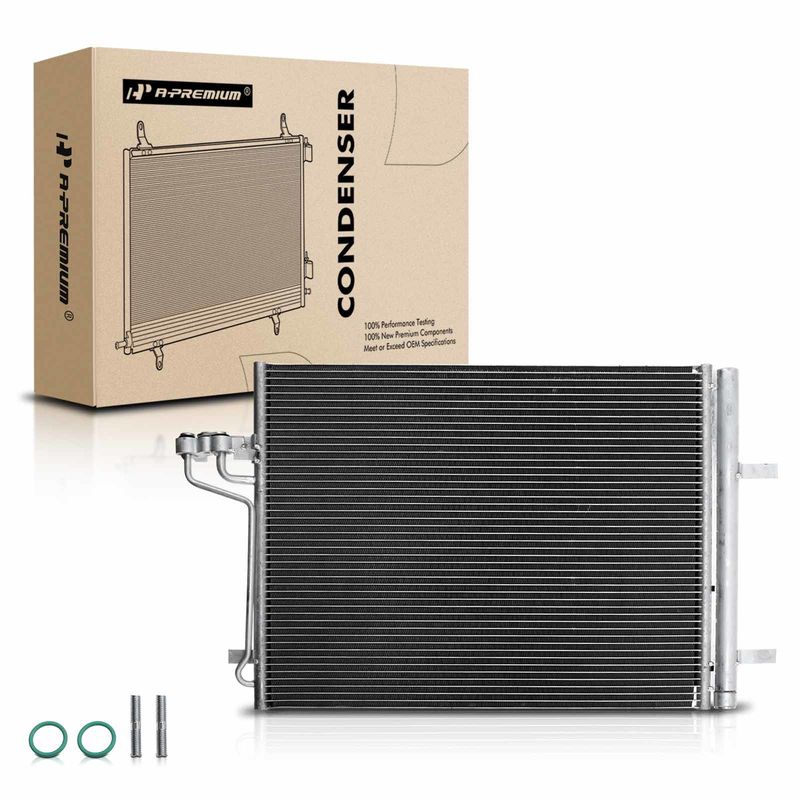 AC Condenser with Receiver Drier for Ford Focus ST 2013-2015 L4 2.0L
