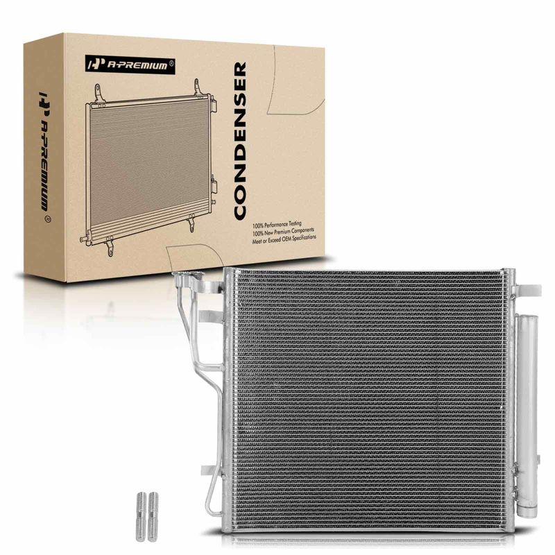 AC Condenser with Receiver Drier & Bracket for Kia K5 GT 2021-2022 L4 2.5L