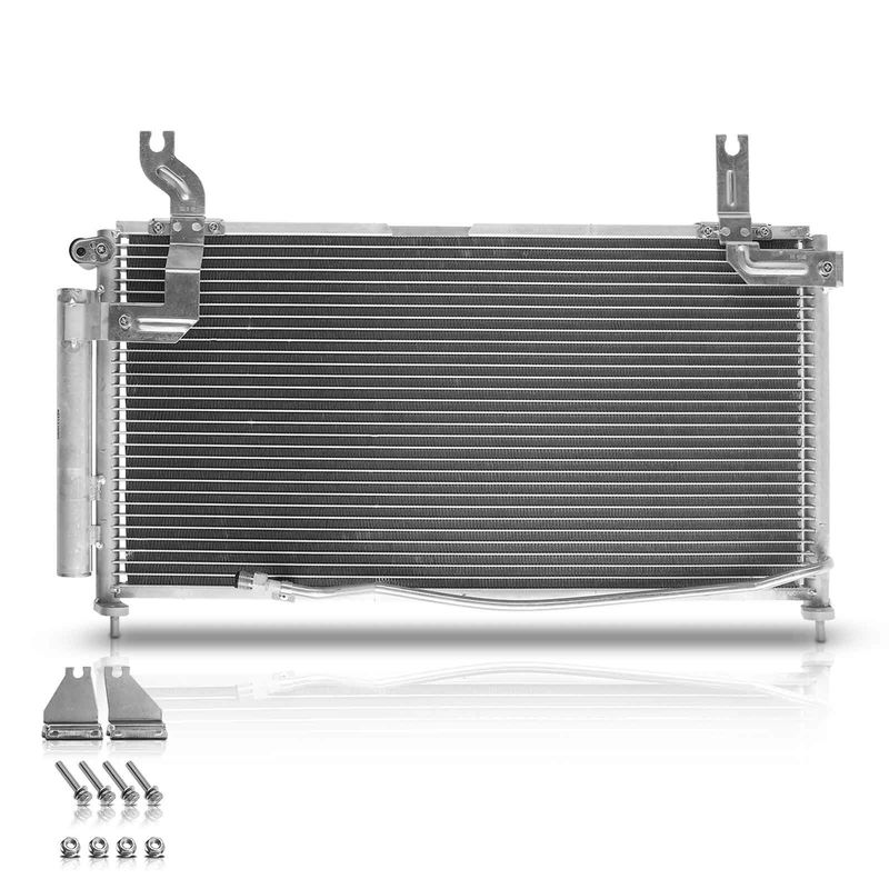 AC Condenser with Receiver Drier for Suzuki Aerio 2002-2007 2.0L 2.3L