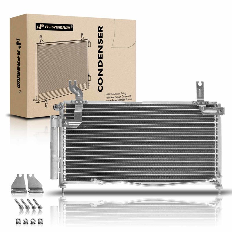 AC Condenser with Receiver Drier for Suzuki Aerio 2002-2007 2.0L 2.3L