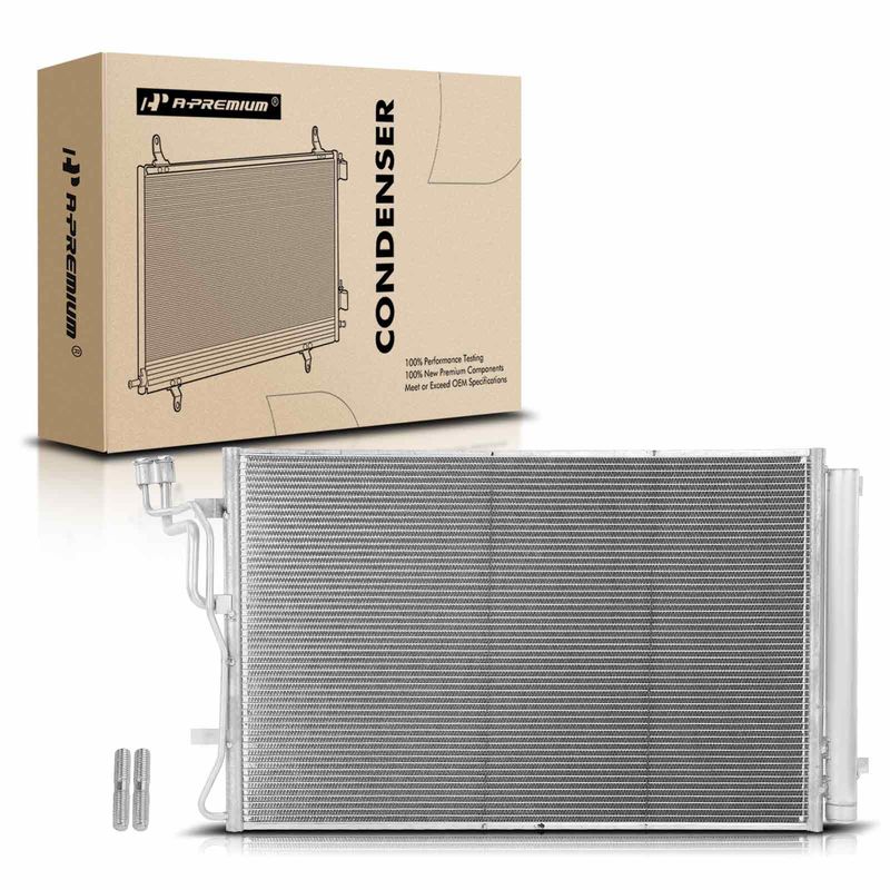 AC Condenser with Receiver Drier & Bracket for Kia Seltos 2021-2022 L4 2.0L